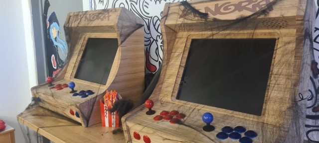 Borne Arcade Baubuche Halloween — Creabais, mobilier sur-mesure