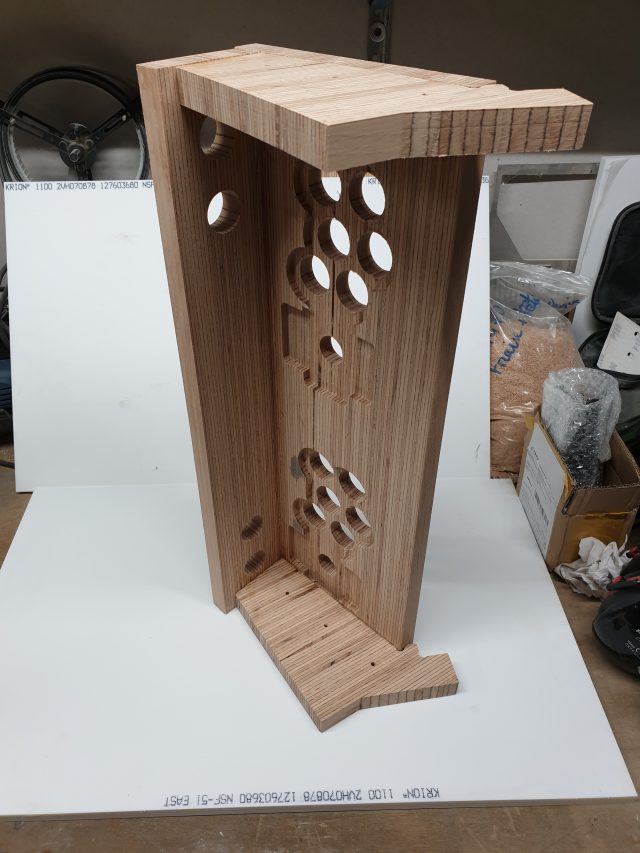 Contrôle Panel Arcade Baubuche — Creabais, mobilier sur-mesure