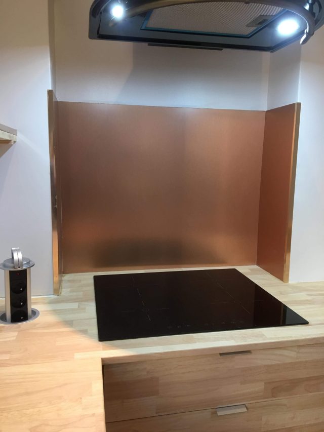 Credence Dibond Cuivre — Creabais, mobilier sur-mesure