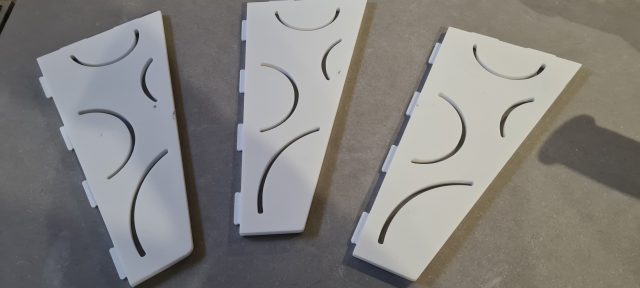 Étagère Douche Krion Blanc — Creabais, mobilier sur-mesure