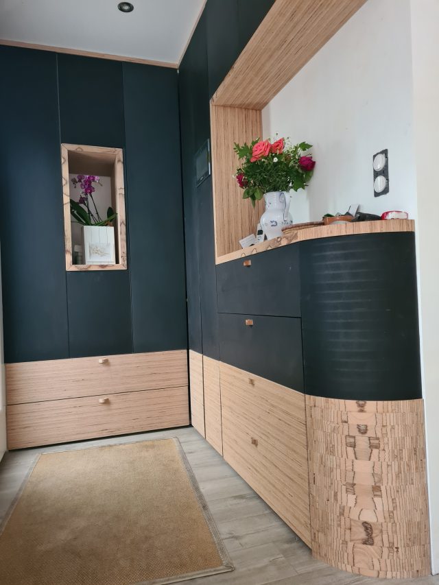 Meuble Baubuche Valchromat Noir — Creabais, mobilier sur-mesure