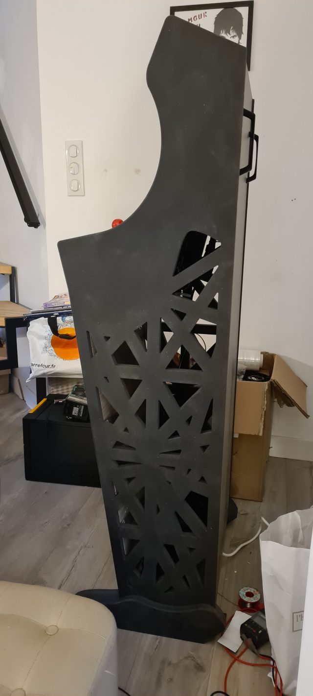 Montant Borne Arcade Valchromat Noir — Creabais, mobilier sur-mesure