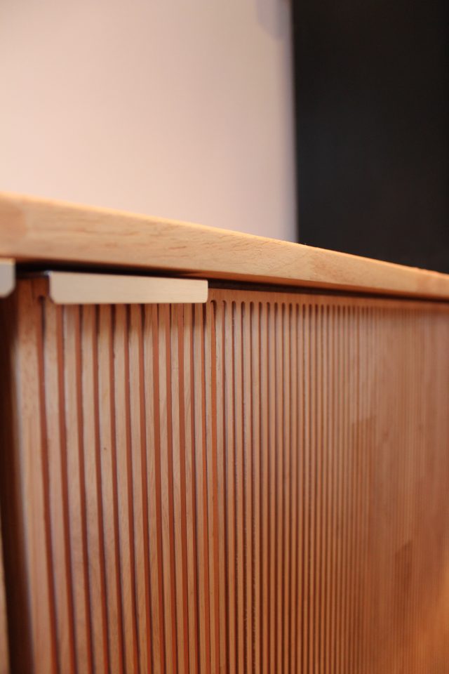 Porte Insert Dibond Cuivre — Creabais, mobilier sur-mesure