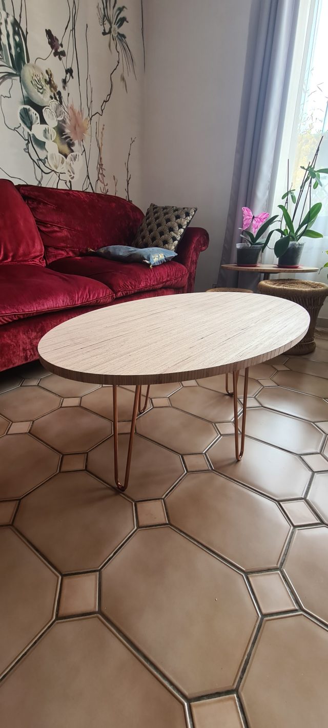 Table Ovale Baubuche — Creabais, mobilier sur-mesure